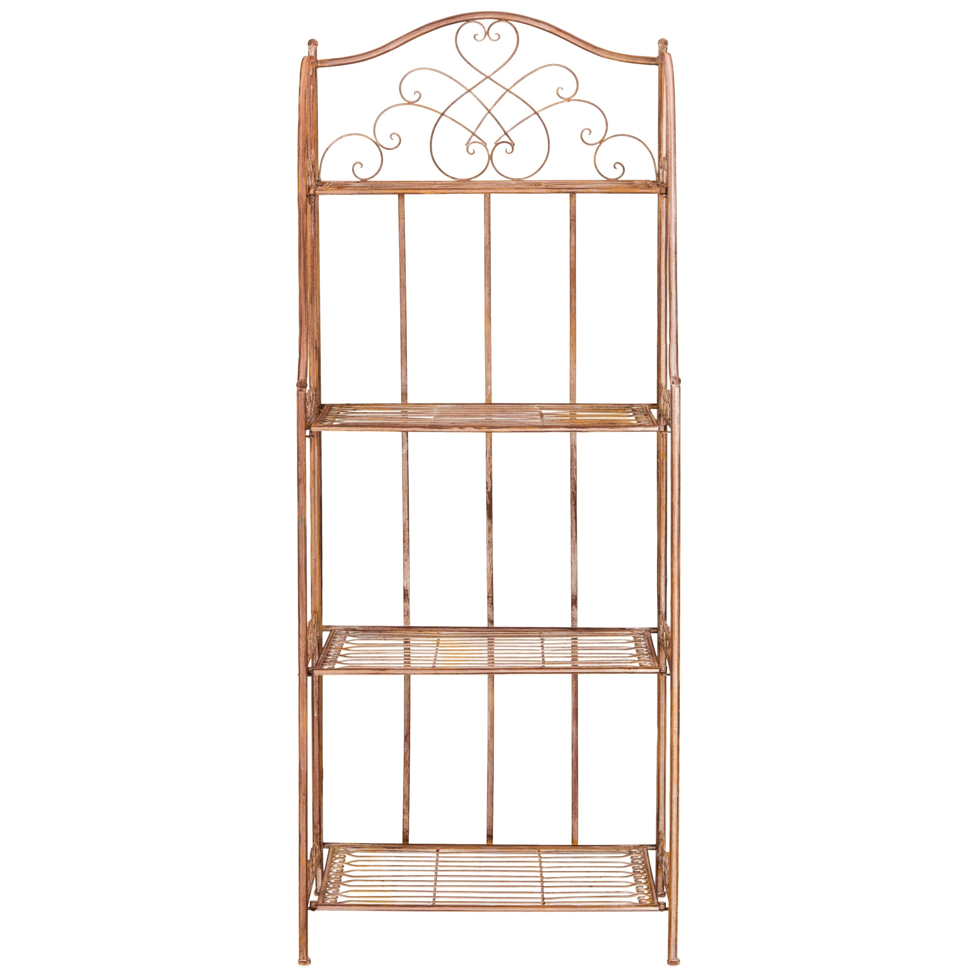 SAFAVIEH Amaris Victorian Wrought Iron 4 Tier Outdoor Bakers Rack